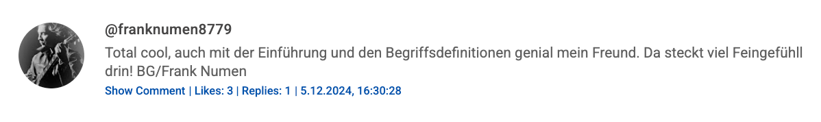 YouTube Comment Screenshot