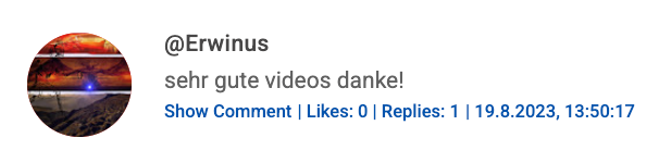 YouTube Comment Screenshot