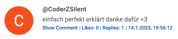 YouTube Comment Screenshot