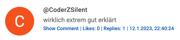 YouTube Comment Screenshot
