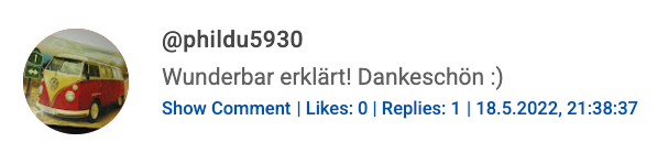 YouTube Comment Screenshot